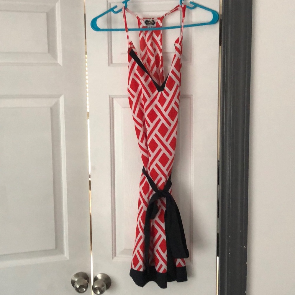 NWT NEW with tag Mud Pie Game Day Dress (red/white pattern) size medium